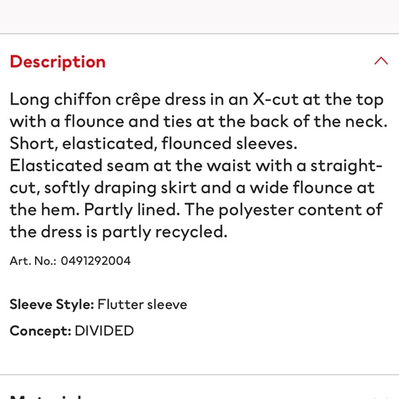 H&M Maxi Ruffle Halter Dress - Picture 9 of 9